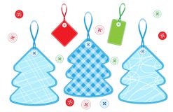 Christmas Trees Set 2 Royalty Free Stock Photo Christmas Trees Set 2 Royalty Free Stock Photo