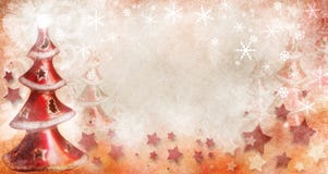Christmas trees with snowflakes Royalty Free Stock Photo Christmas trees with snowflakes Royalty Free Stock Photo