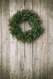 Christmas Wreath On Wooden Background Royalty Free Stock Photo Christmas Wreath On Wooden Background Royalty Free Stock Photo