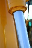 The chromeplated detail of hydraulic system of a dredge royalty free stock photography The chromeplated detail of hydraulic system of a dredge royalty free stock photography