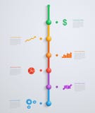 Chronologie, infographicsmalplaatje met trapsgewijze stru vector illustratie Chronologie, infographicsmalplaatje met trapsgewijze stru vector illustratie