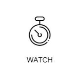 Chronometerpictogram of embleem voor Webontwerp stock illustratie Chronometerpictogram of embleem voor Webontwerp stock illustratie