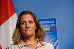Chrystia Freeland, minister Cudzoziemski - sprawy Kanada zdjęcia royalty free Chrystia Freeland, minister Cudzoziemski - sprawy Kanada zdjęcia royalty free