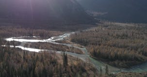 Chuilandstreek bij zonsondergang, Altai stock footage Chuilandstreek bij zonsondergang, Altai stock footage