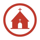 Church icon on white background. royalty free illustration Church icon on white background. royalty free illustration
