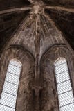 Church interior in lisbon - detail of the interior of the famous convent do carmo - Portugal. stock photography Church interior in lisbon - detail of the interior of the famous convent do carmo - Portugal. stock photography