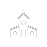 Church outline icon. Elements of Easter illustration icon. Signs and symbols can be used for web, logo, mobile app, UI, UX royalty free illustration Church outline icon. Elements of Easter illustration icon. Signs and symbols can be used for web, logo, mobile app, UI, UX royalty free illustration