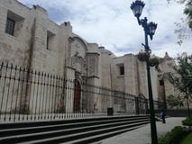 The church of Saint Francis and the Third Order in Arequipa, Peru royalty free stock image The church of Saint Francis and the Third Order in Arequipa, Peru royalty free stock image
