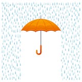 Chuva e guarda-chuva ilustração stock Chuva e guarda-chuva ilustração stock