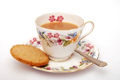Chá e biscoito ingleses imagens de stock Chá e biscoito ingleses imagens de stock