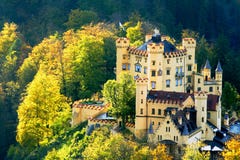 Château de Hohenschwangau en Bavière photographie stock Château de Hohenschwangau en Bavière photographie stock