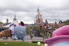 Château en parc Paris de Disneyland images stock Château en parc Paris de Disneyland images stock