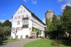 Château historique Neuenstein dans Hesse, Allemagne images libres de droits Château historique Neuenstein dans Hesse, Allemagne images libres de droits