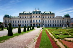 Château supérieur de belvédère, Vienne photographie stock Château supérieur de belvédère, Vienne photographie stock