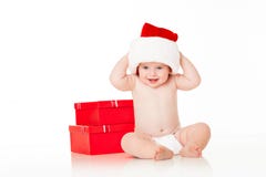 Chéri mignonne Santa image stock Chéri mignonne Santa image stock