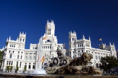 Cibeles Fountain In Madrid, Spain Stock Photos Cibeles Fountain In Madrid, Spain Stock Photos