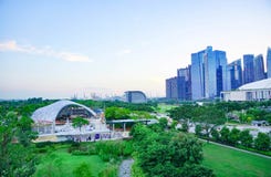 Cidade colorida da construção em Singapura, melhor lugar para viajar fotos de stock Cidade colorida da construção em Singapura, melhor lugar para viajar fotos de stock