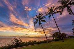 Cielo hawaiano mágico foto de archivo libre de regalías Cielo hawaiano mágico foto de archivo libre de regalías