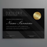 Ciemnego dyplomu świadectwa kreatywnie projekt z nagroda symbolem ilustracja wektor Ciemnego dyplomu świadectwa kreatywnie projekt z nagroda symbolem ilustracja wektor