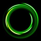 Ciemny szablon z zieleń okregów spiralami ilustracji Ciemny szablon z zieleń okregów spiralami ilustracji