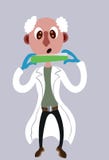 Científico con la muestra ilustración del vector Científico con la muestra ilustración del vector