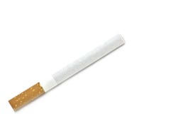 Cigarette On White Royalty Free Stock Photo
