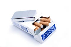 Cigarettes And Lighter Stock Photography