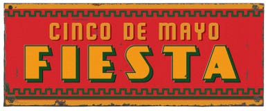 Cinco De Mayo przyjęcia fiesta sztuki Grunge metalu znak Cinco De Mayo przyjęcia fiesta sztuki Grunge metalu znak