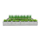 Cinder Block Garden op een wit 3D Illustratie vector illustratie Cinder Block Garden op een wit 3D Illustratie vector illustratie