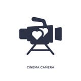 cinema camera icon on white background. Simple element illustration from love & wedding concept royalty free illustration cinema camera icon on white background. Simple element illustration from love & wedding concept royalty free illustration
