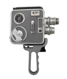 Cinepresa d'annata del film isolata fotografie stock libere da diritti Cinepresa d'annata del film isolata fotografie stock libere da diritti