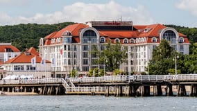 Cinq étoiles Sheraton Sopot luxueux photographie stock Cinq étoiles Sheraton Sopot luxueux photographie stock
