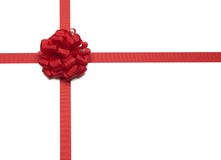 Cinta y arqueamiento rojos de la Navidad imagenes de archivo Cinta y arqueamiento rojos de la Navidad imagenes de archivo