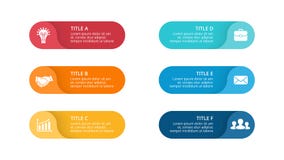 Vector circle arrows infographic, cycle diagram, labels graph, stickers presentation chart. Business concept with 6 stock illustration Vector circle arrows infographic, cycle diagram, labels graph, stickers presentation chart. Business concept with 6 stock illustration