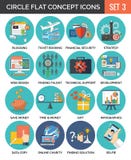 Circle Colorful Concept Icons. Flat Design. Set 3. vector illustration Circle Colorful Concept Icons. Flat Design. Set 3. vector illustration