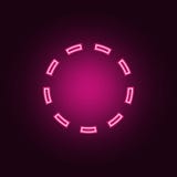 circle dash icon. Elements of Web in neon style icons. Simple icon for websites, web design, mobile app, info graphics royalty free illustration circle dash icon. Elements of Web in neon style icons. Simple icon for websites, web design, mobile app, info graphics royalty free illustration
