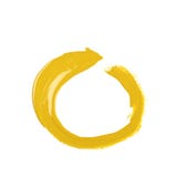 Circle made with a paint stroke isolated royalty free stock image Circle made with a paint stroke isolated royalty free stock image