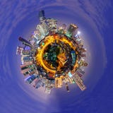 Circle Panorama Of City Royalty Free Stock Images