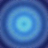 Circular Dots Pattern brillante del extracto en el fondo azul marino de Gradated ilustración del vector Circular Dots Pattern brillante del extracto en el fondo azul marino de Gradated ilustración del vector