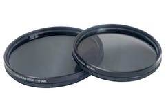 Circular polarizer filter Royalty Free Stock Photo Circular polarizer filter Royalty Free Stock Photo