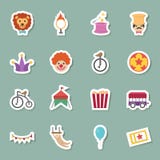 Circus Color Icons Royalty Free Stock Image