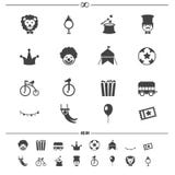 Circus Icons Vector Stock Image