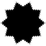 Cirkel, radiaal abstract element op wit Het uitstralen van vorm met Royalty-vrije Illustratie Cirkel, radiaal abstract element op wit Het uitstralen van vorm met Royalty-vrije Illustratie