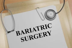 Cirurgia de Bariatric - conceito médico ilustração royalty free Cirurgia de Bariatric - conceito médico ilustração royalty free