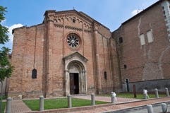 Cistercian Abtei. Fontevivo. Emilia-Romagna. Italien lizenzfreies stockbild Cistercian Abtei. Fontevivo. Emilia-Romagna. Italien lizenzfreies stockbild