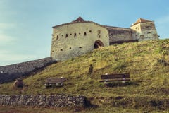 Citadela medieval de Rasnov, Romênia imagem de stock Citadela medieval de Rasnov, Romênia imagem de stock