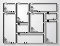 Citation Mark Frame avec le style plat et espace pour le texte illustration de vecteur Citation Mark Frame avec le style plat et espace pour le texte illustration de vecteur