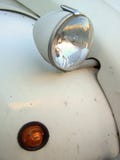 Citroen 2cv Headlight. Beige Citroen 2cv headlight and indicator royalty free stock photography Citroen 2cv Headlight. Beige Citroen 2cv headlight and indicator royalty free stock photography