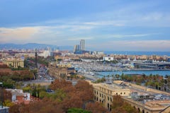 Città di Barcellona - la Spagna - Europa immagine stock Città di Barcellona - la Spagna - Europa immagine stock