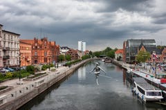 Città di Bydgoszcz in Polonia immagine stock Città di Bydgoszcz in Polonia immagine stock